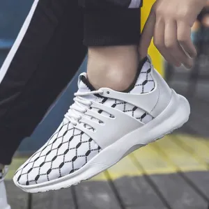 Color Block Mesh Breathable Running Shoes