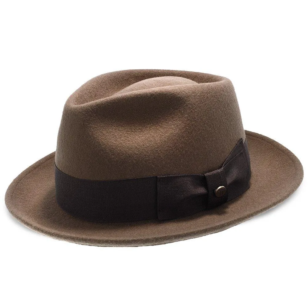 Compass - Walrus Hat Diamond Crown Wool Felt Fedora Hat