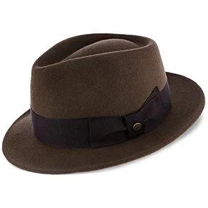 Compass - Walrus Hat Diamond Crown Wool Felt Fedora Hat