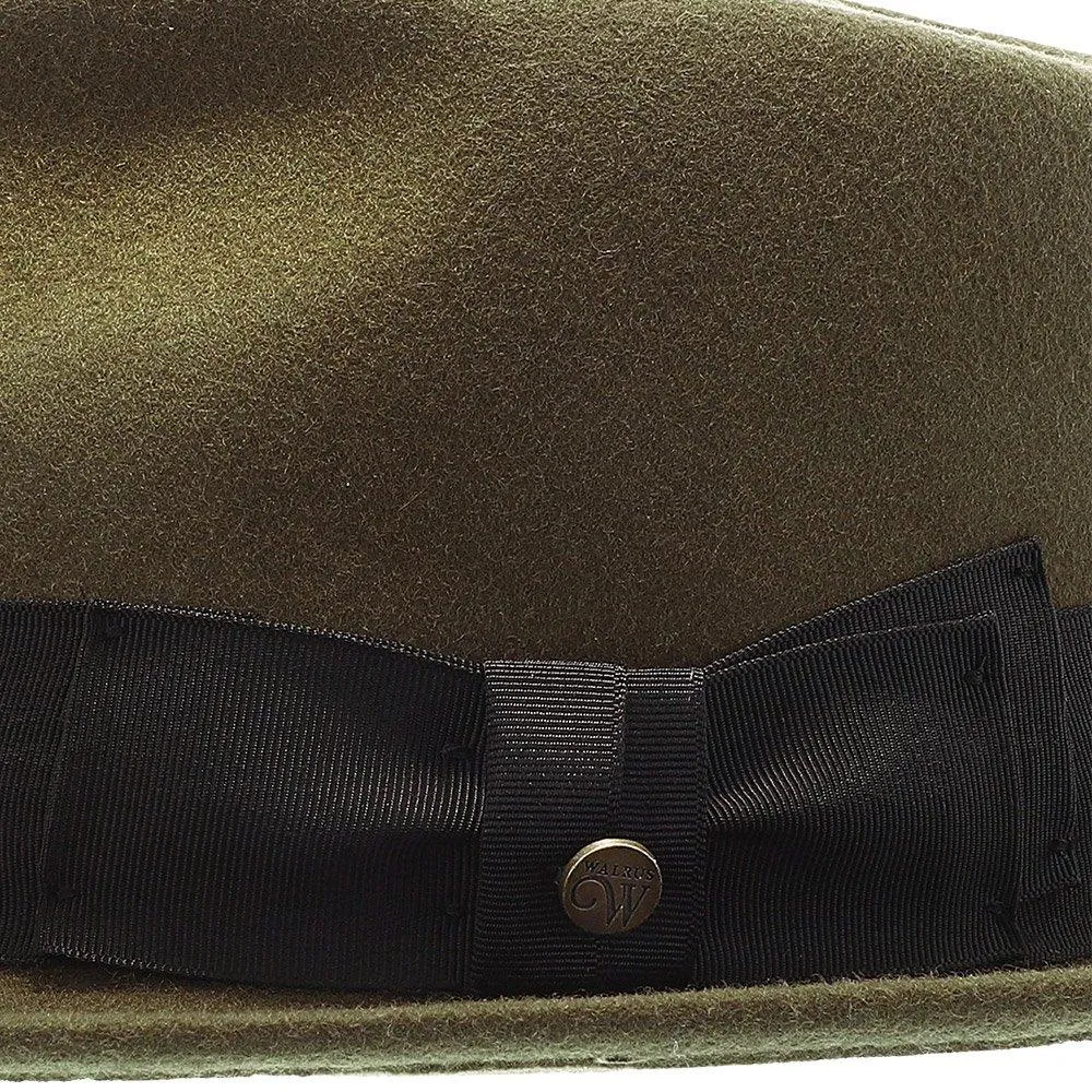 Compass - Walrus Hat Diamond Crown Wool Felt Fedora Hat