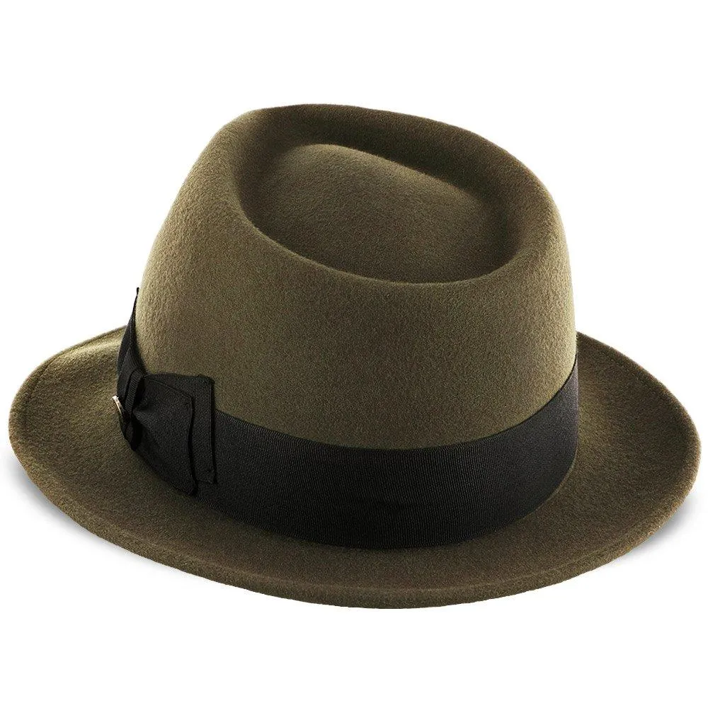 Compass - Walrus Hat Diamond Crown Wool Felt Fedora Hat