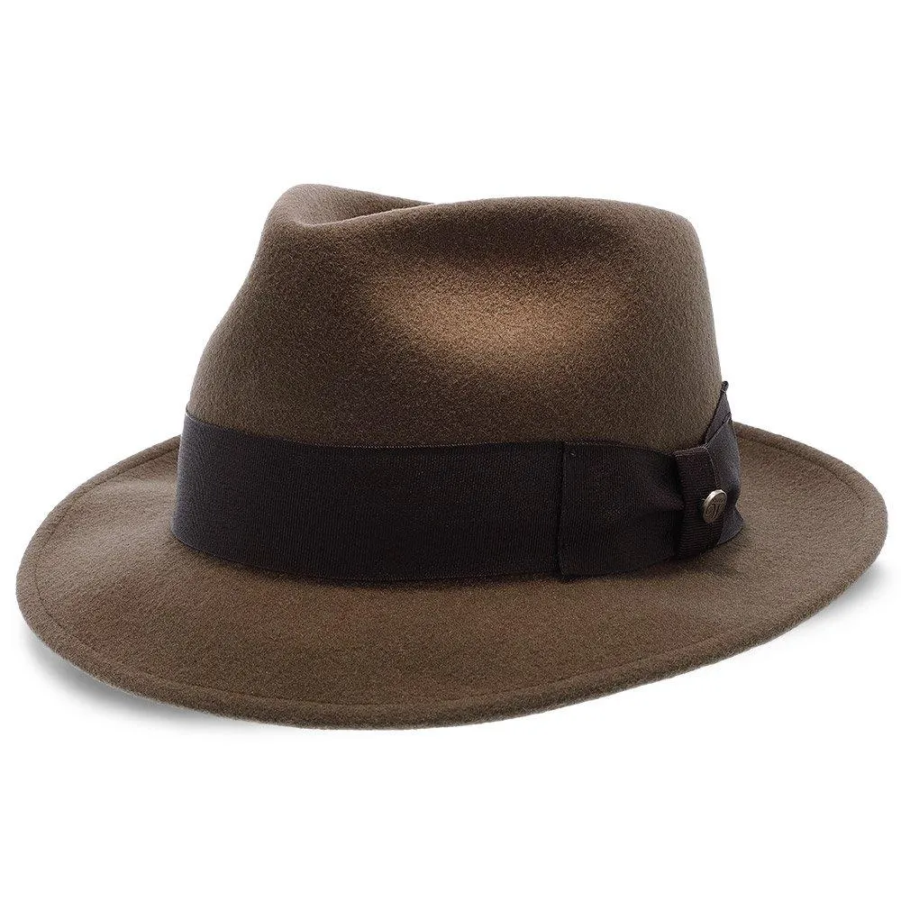 Compass - Walrus Hat Diamond Crown Wool Felt Fedora Hat