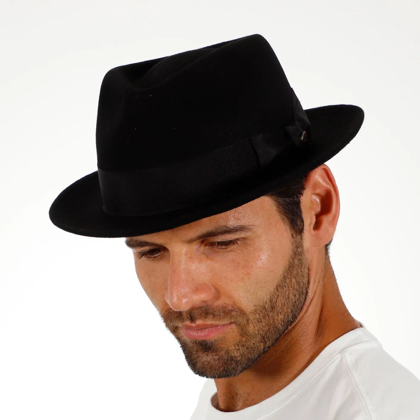 Compass - Walrus Hat Diamond Crown Wool Felt Fedora Hat