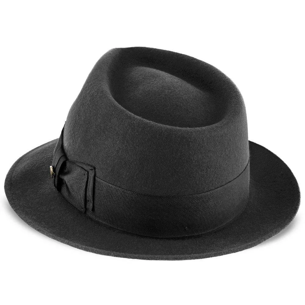 Compass - Walrus Hat Diamond Crown Wool Felt Fedora Hat