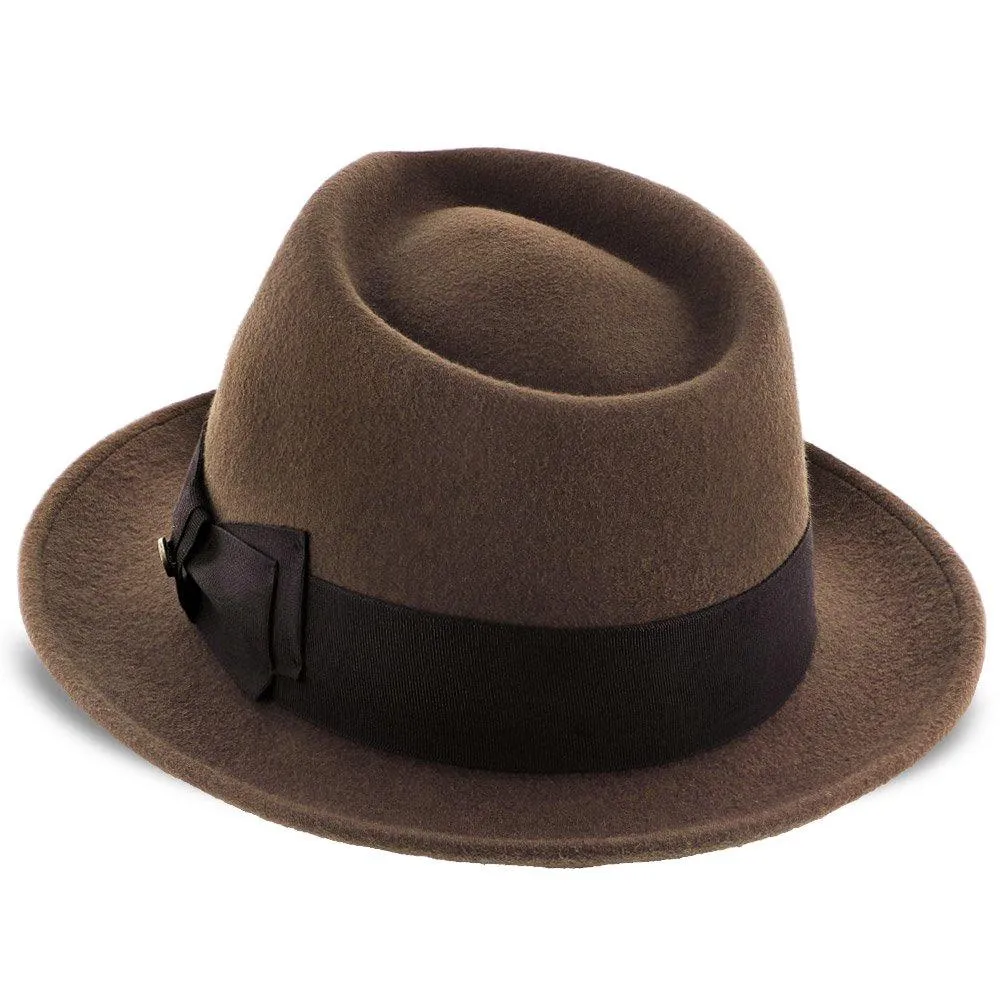 Compass - Walrus Hat Diamond Crown Wool Felt Fedora Hat