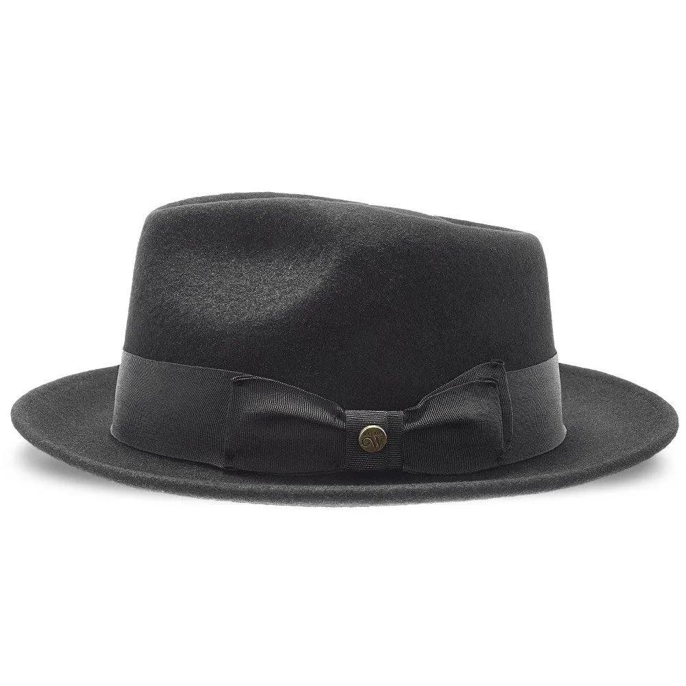 Compass - Walrus Hat Diamond Crown Wool Felt Fedora Hat