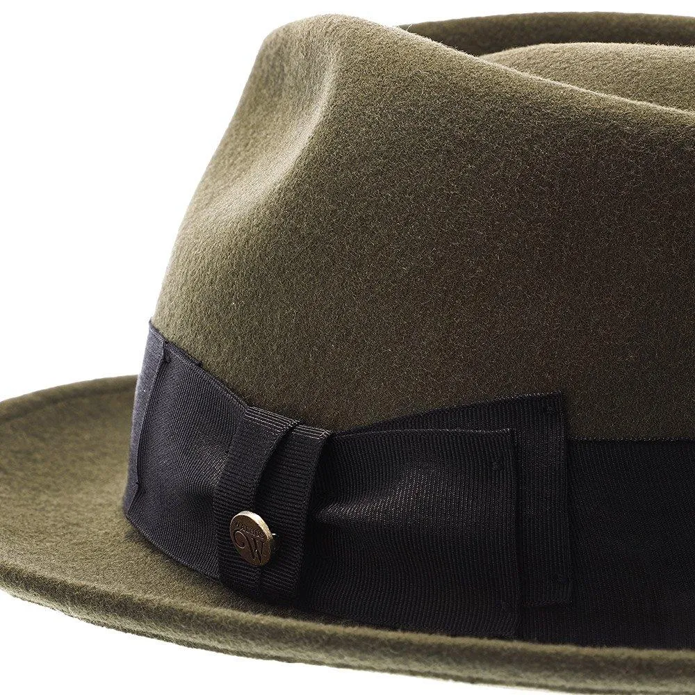 Compass - Walrus Hat Diamond Crown Wool Felt Fedora Hat