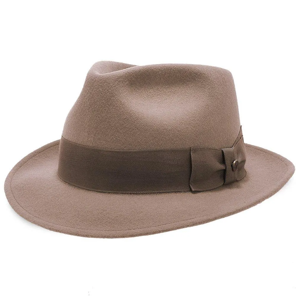 Compass - Walrus Hat Diamond Crown Wool Felt Fedora Hat