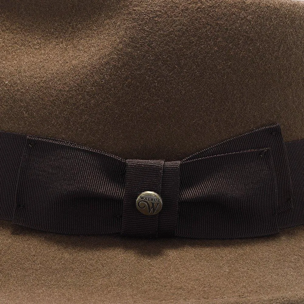 Compass - Walrus Hat Diamond Crown Wool Felt Fedora Hat