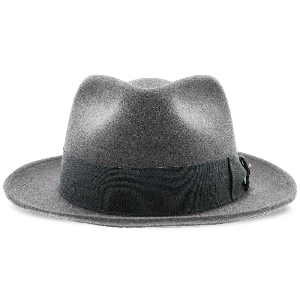 Compass - Walrus Hat Diamond Crown Wool Felt Fedora Hat