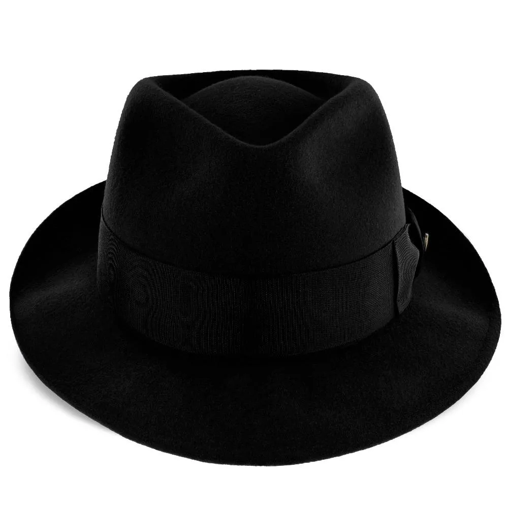 Compass - Walrus Hat Diamond Crown Wool Felt Fedora Hat