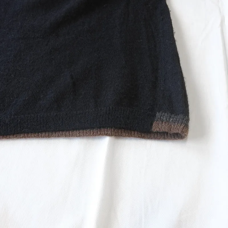 contrast hem jumper