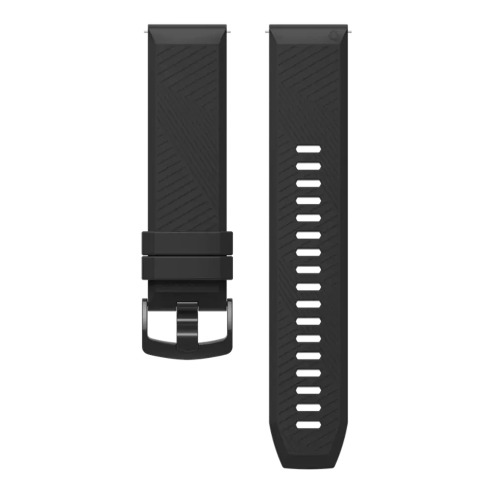 COROS 22mm Silicone  Band - Black