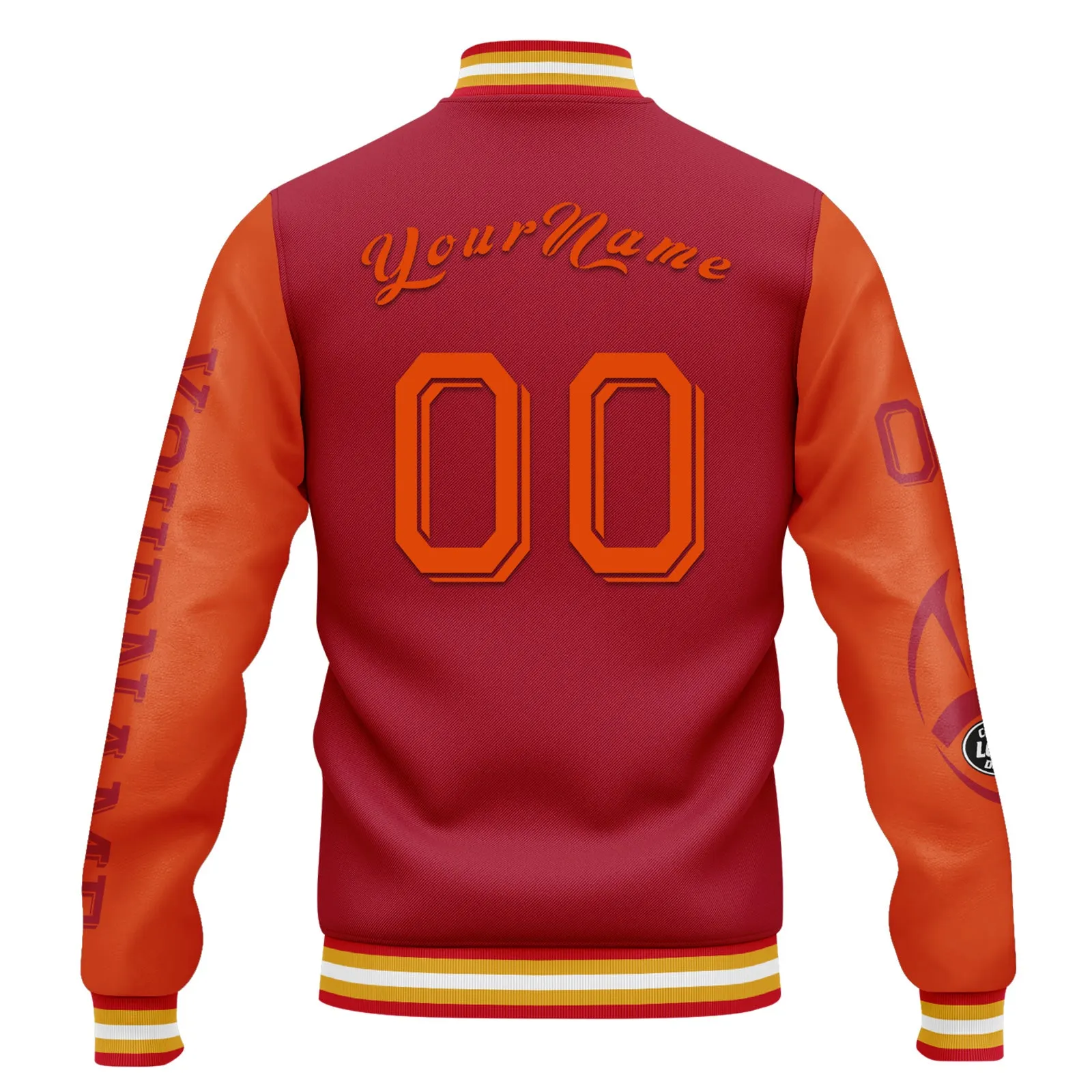 Custom Red Orange Tampa Bay Jacket and Sports Shoes Combo Offer Personalized Combo ZH-D020294-29