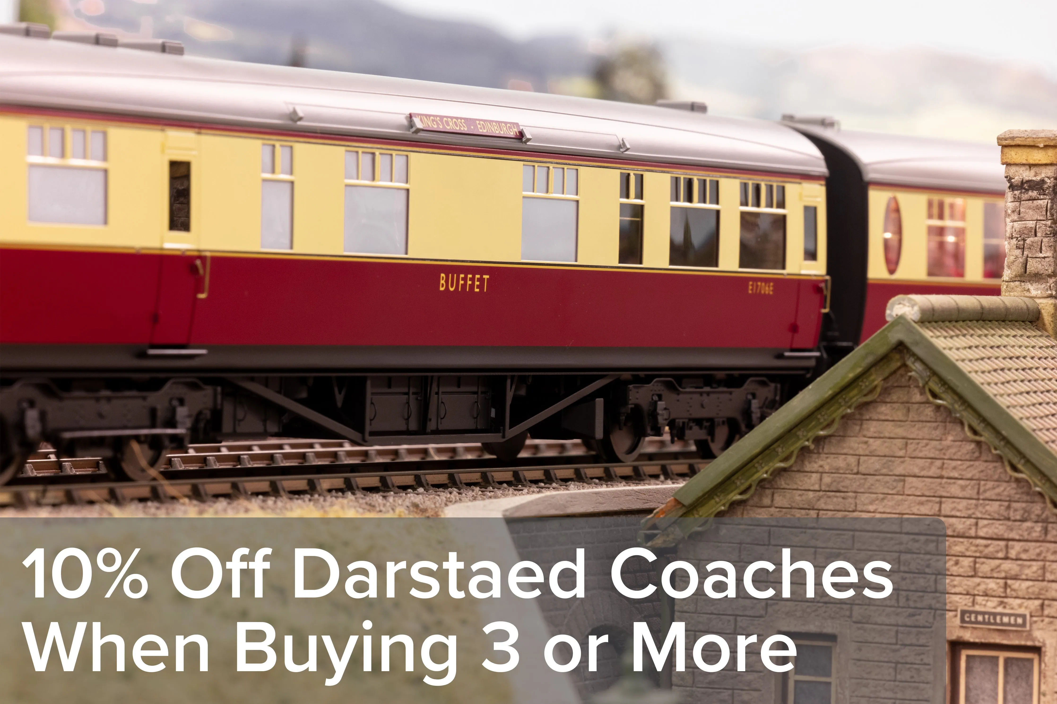 Darstaed D23-3-1 7mm Finescale O Gauge BR 57' Mk1 Suburban Composite with Lavatory (CL) Coach, BR Lined Maroon