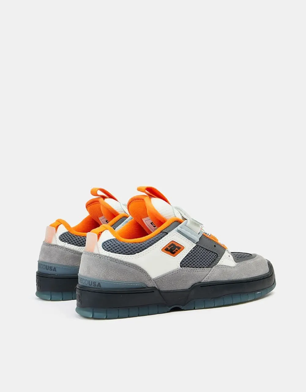 DC JS 1 Skate Shoes - Grey/Black/Orange