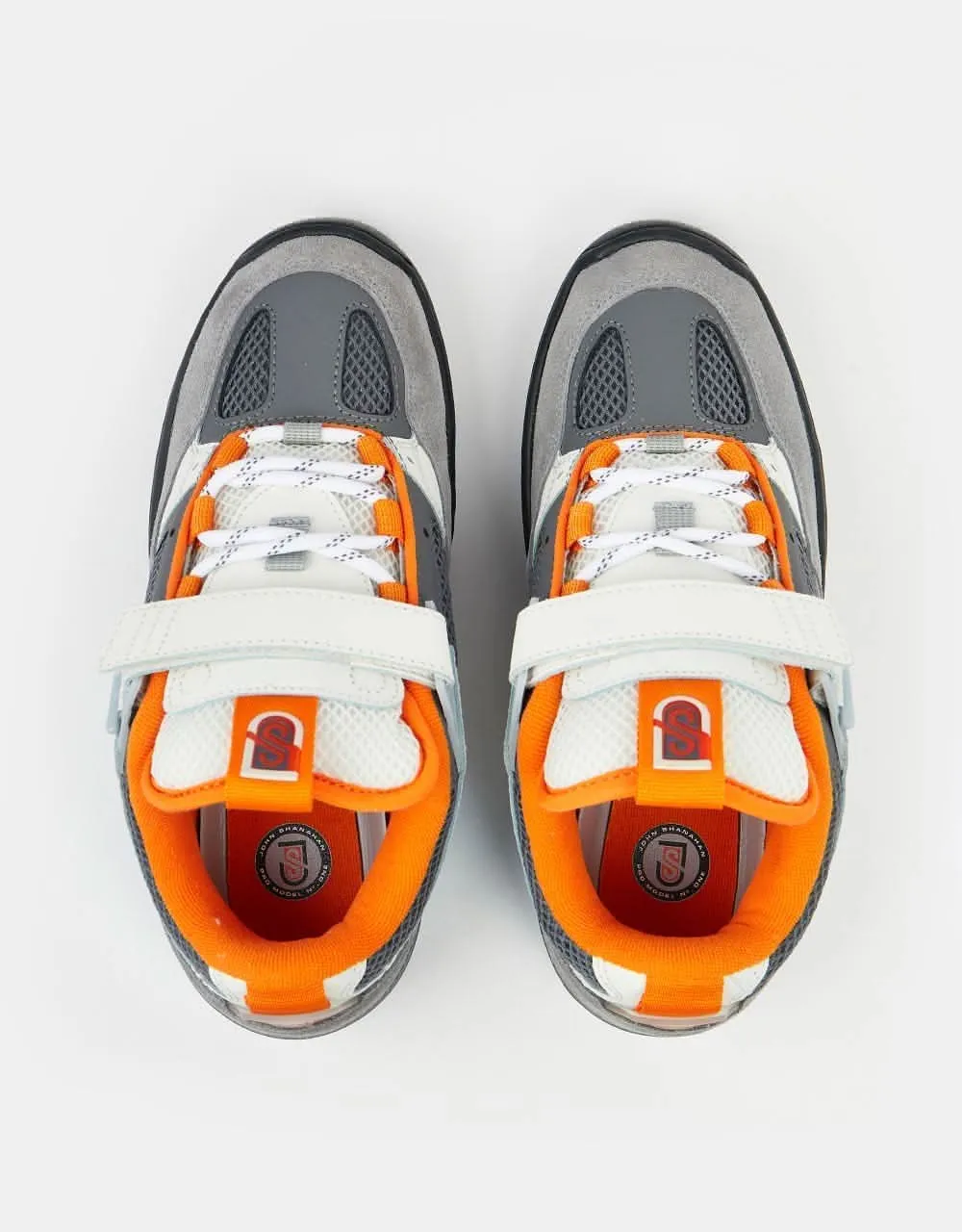 DC JS 1 Skate Shoes - Grey/Black/Orange