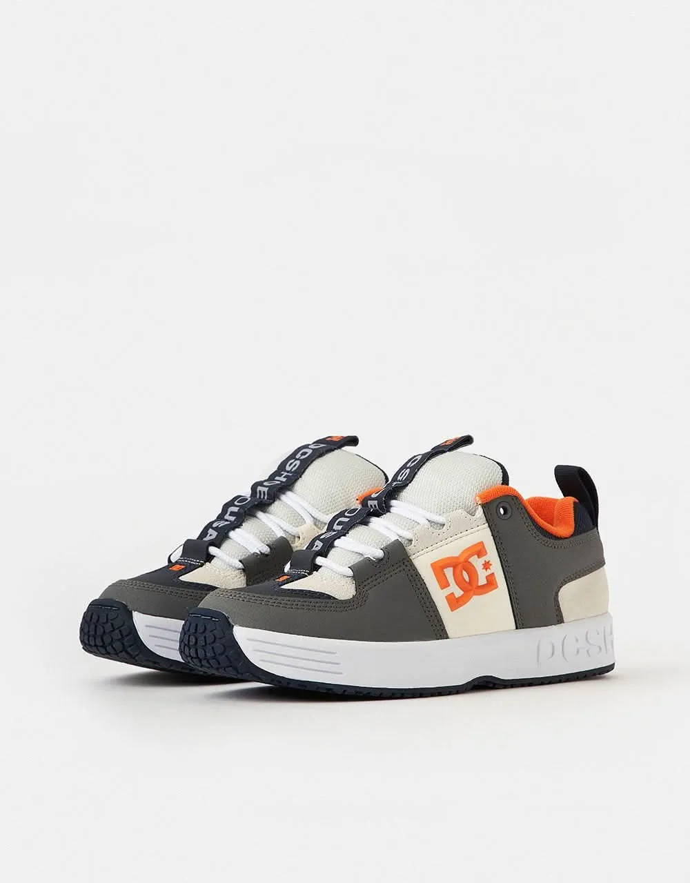 DC Lynx OG Skate Shoes - Grey/Orange