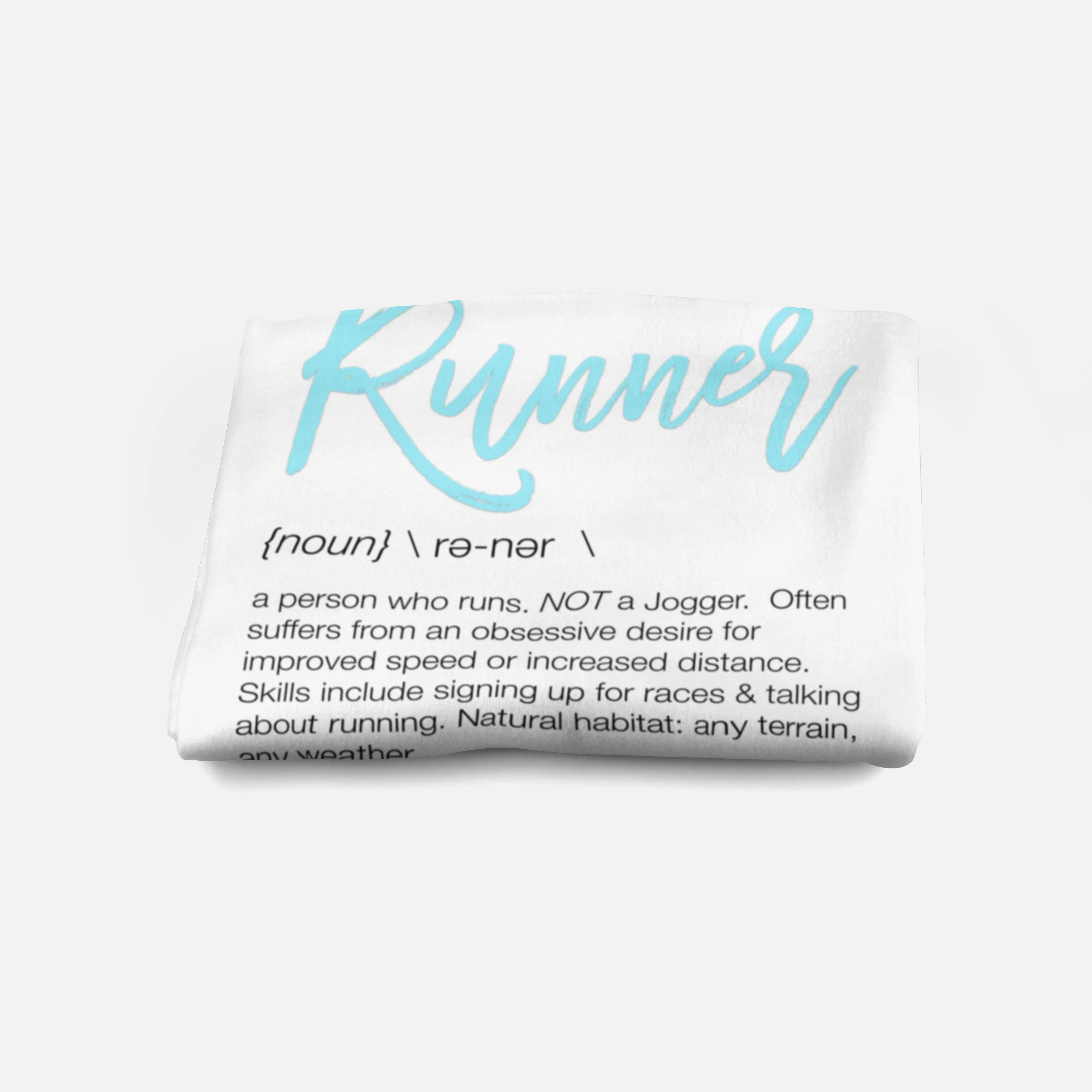 Definition of a Runner Minky Blanket - Running Blanket - Fluffy Adult Blanket