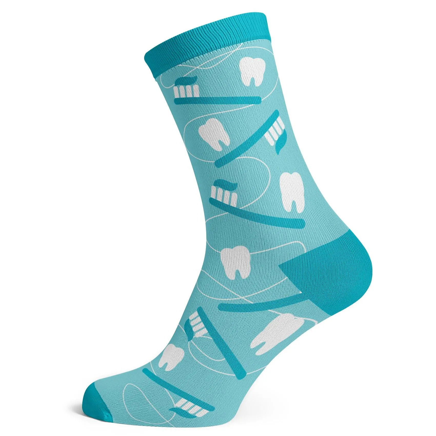 Dentist Tooth Pattern Socks