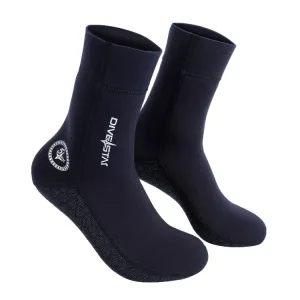 DIVESTAR Diving Neoprene Socks For Men Women Scuba Booties, Spec: 5mm Black(L 41-42)