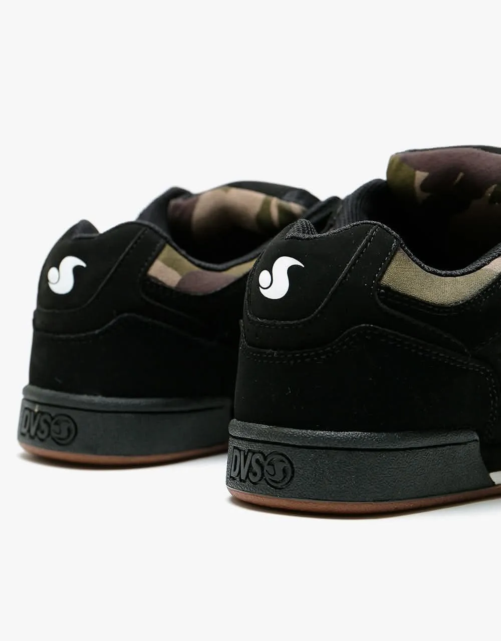 DVS Celsius Skate Shoes - Black/Camo/Charcoal Nubuck