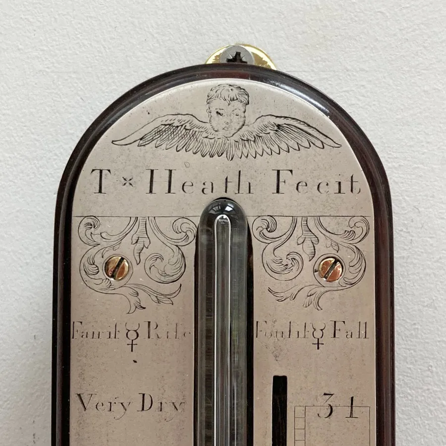 Early Eighteenth Century Stick Barometer by Thomas Heath of London