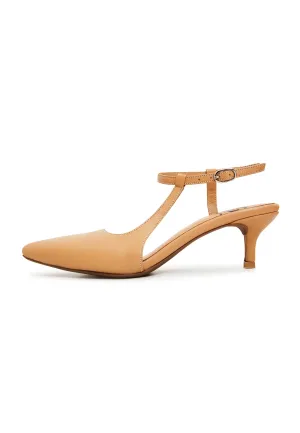 Elegant Luxe Pumps - Beige