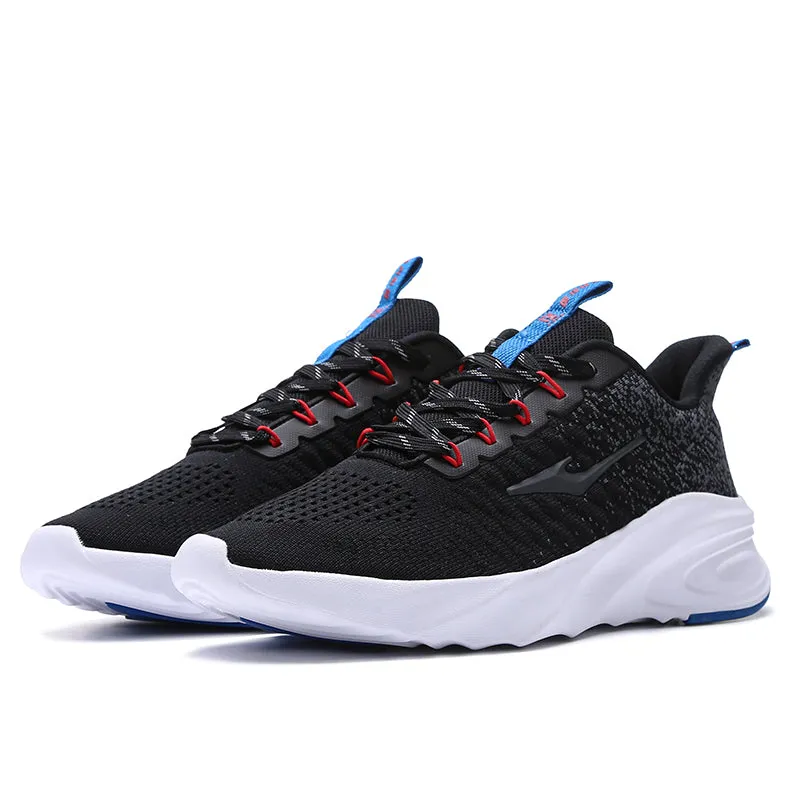 Erke Cushioning Shoes Men Running Black/Red 11120103106-001