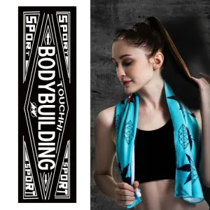 Fitness Cold Towel Outdoor Sports Cooling Quick-Drying Towel, Size: 100 x 30cm(Lightning)