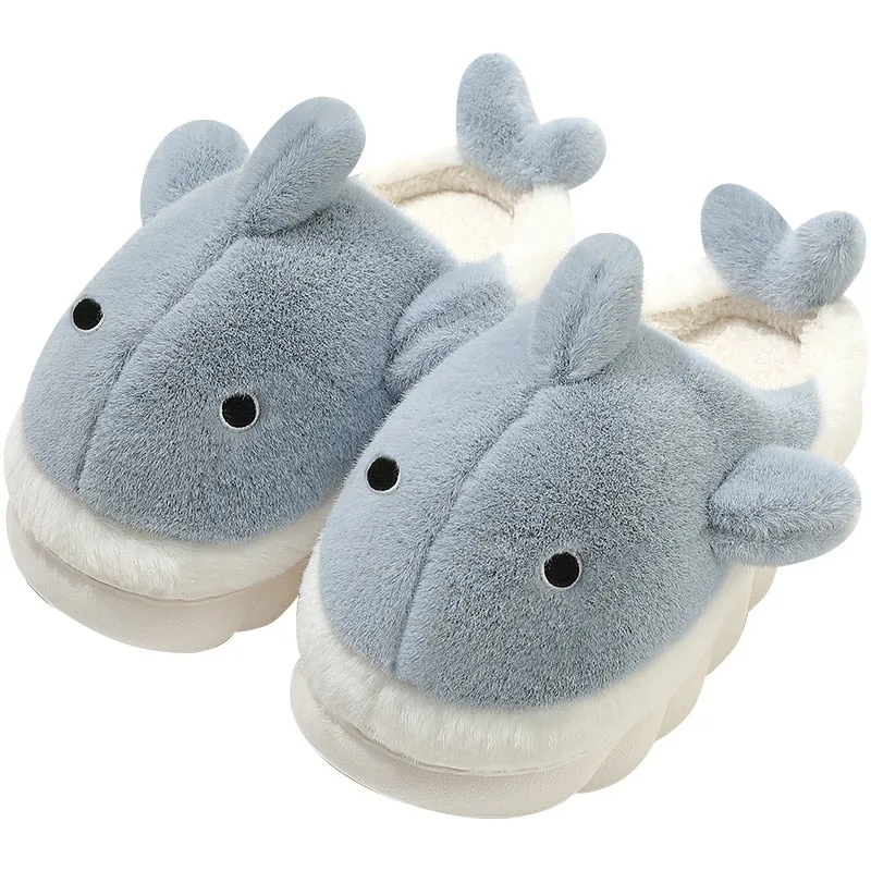 Fluffy Shark Slippers