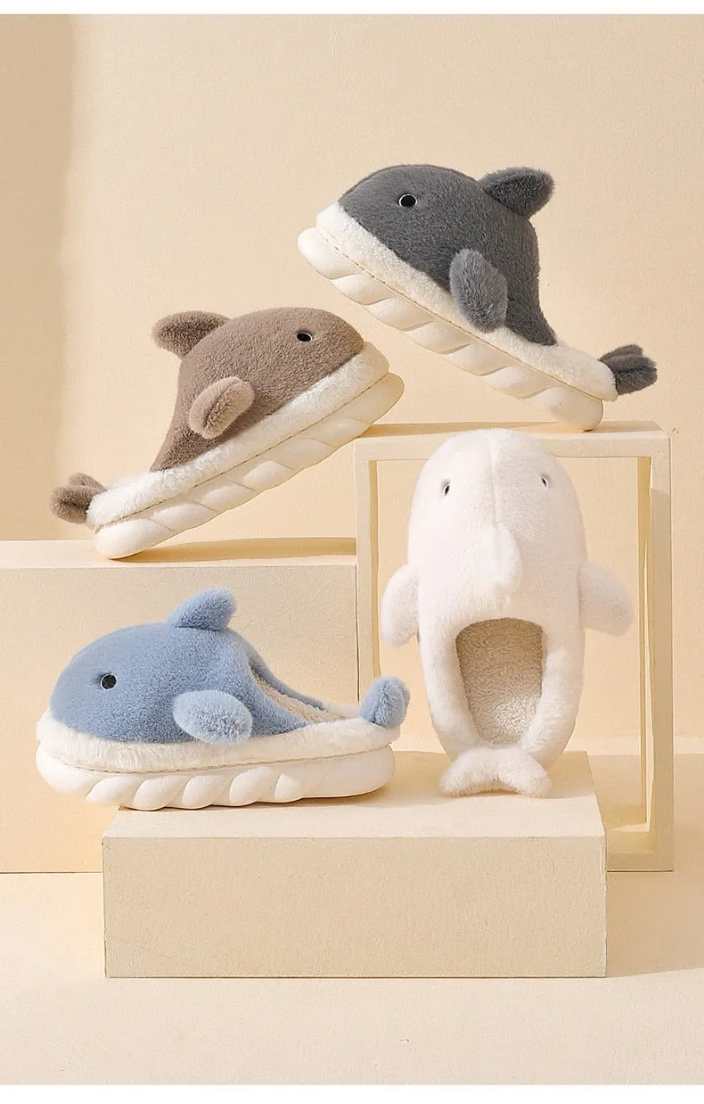 Fluffy Shark Slippers