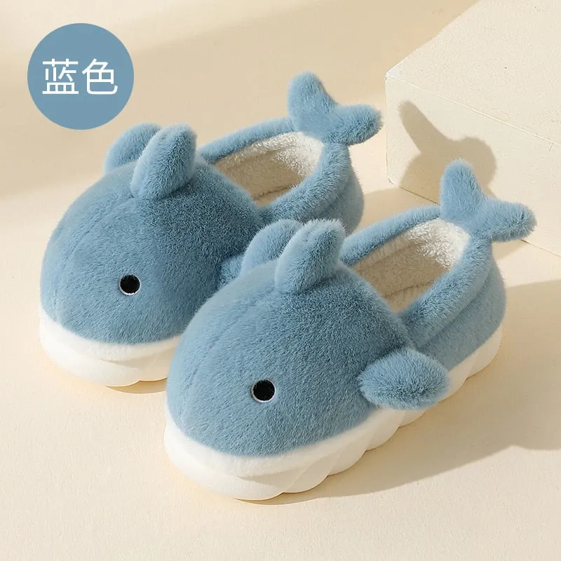 Fluffy Shark Slippers