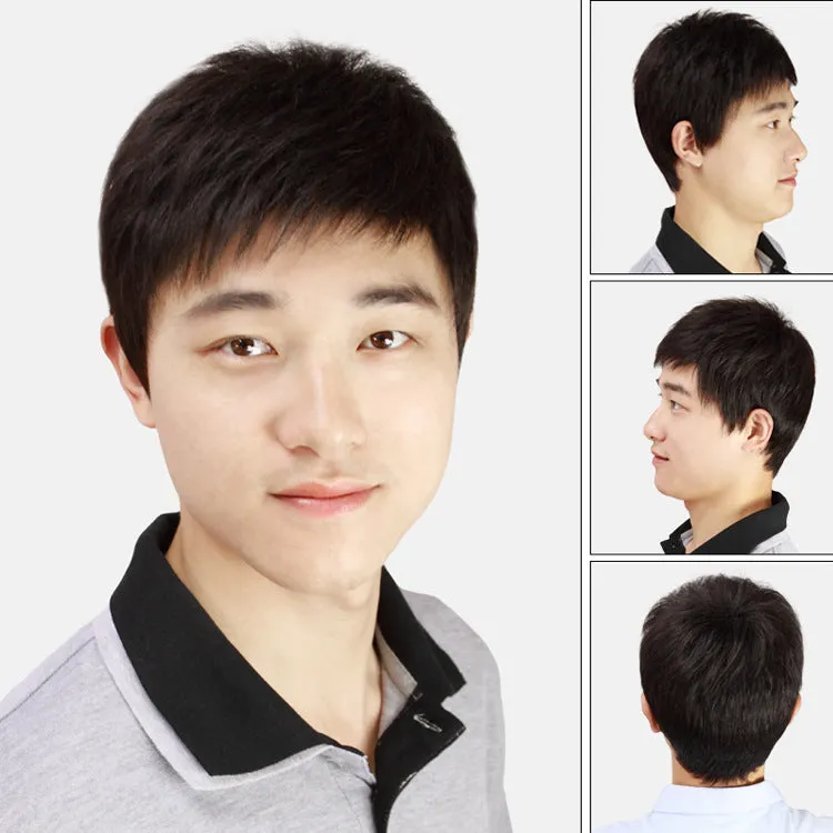 Fluffy Short Hair Wig for Males