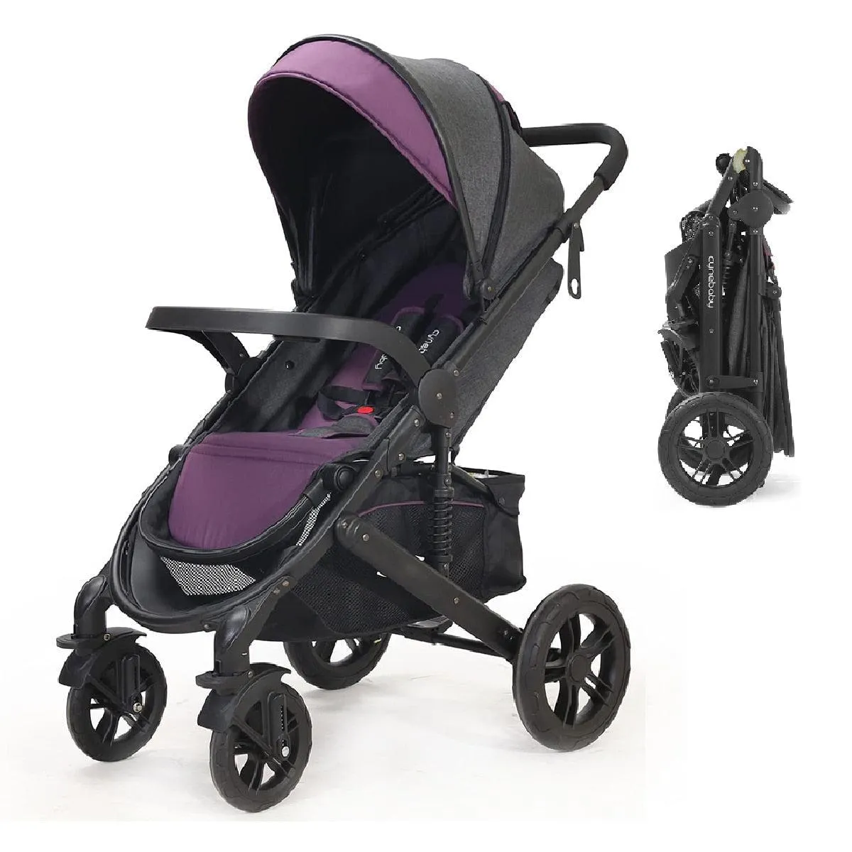 Foldable 2-in-1 Lightweight Pushchair Baby Stroller