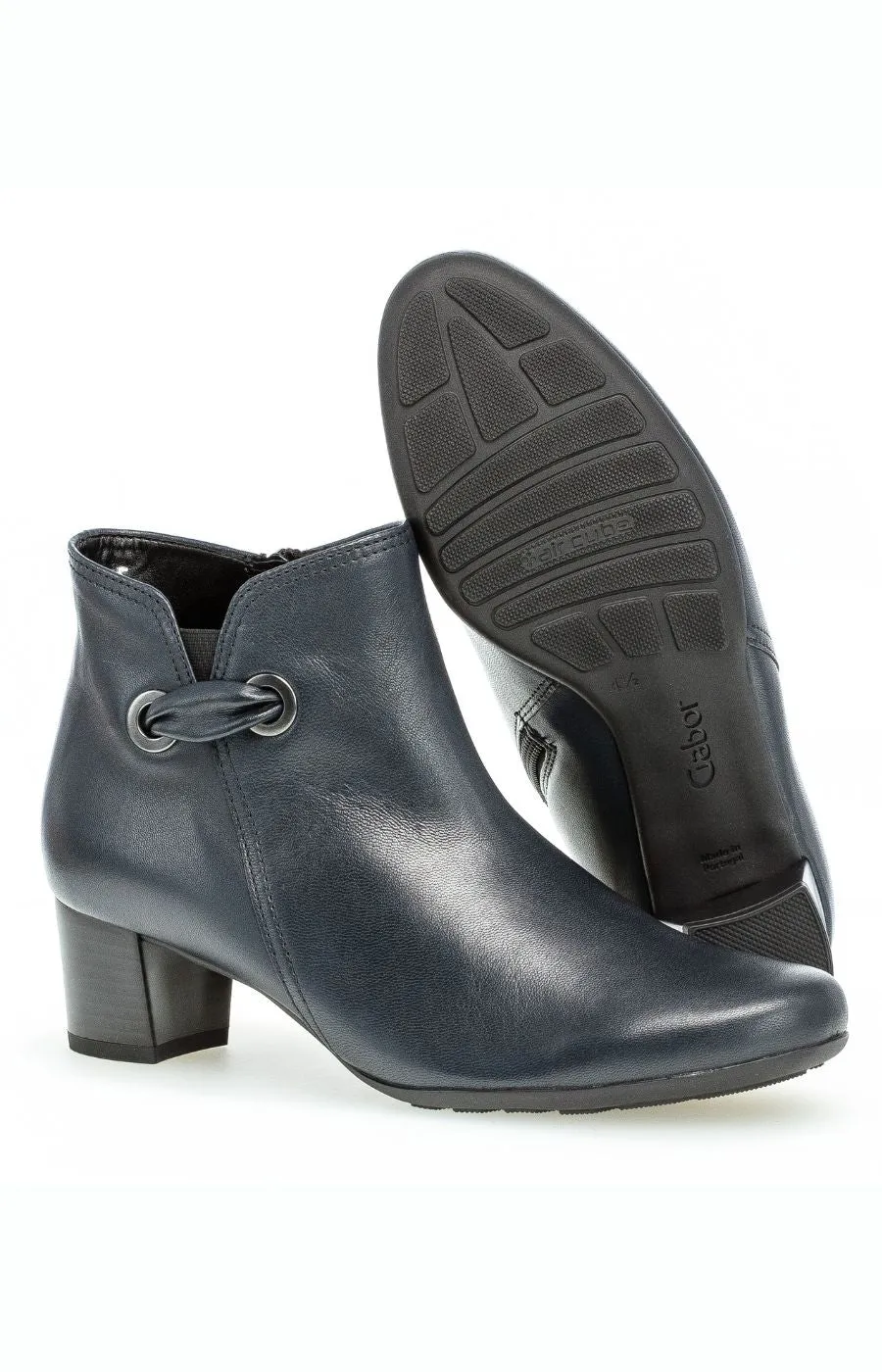 Gabor Loop Ankle Boot in Navy