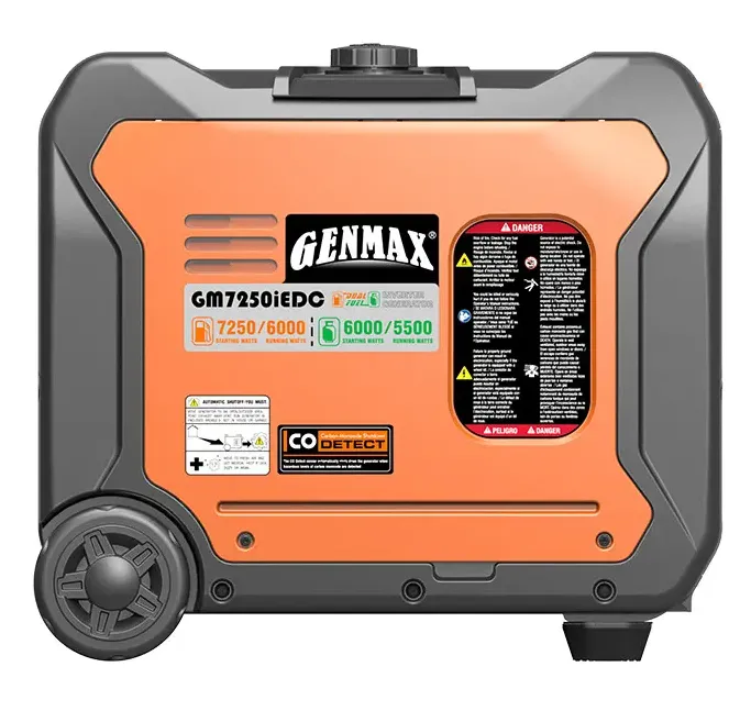 GENMAX GM7250iEDC 6000W/7250W 50 Amp Remote Start Dual Fuel Inverter Generator Parallel Ready New