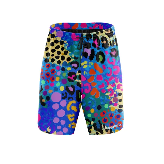 ''Get spotted" wild tribe  fitness shorts (7”)