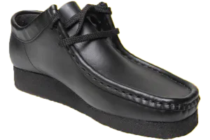 Grasshoppers Lace Up School Shoes - Black