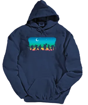 Grateful Dead - Moondance on Navy Hoodie