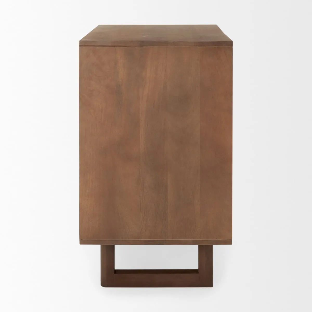 Grier Accent Cabinet Medium Brown Wood | Cane Accent | 2 Door