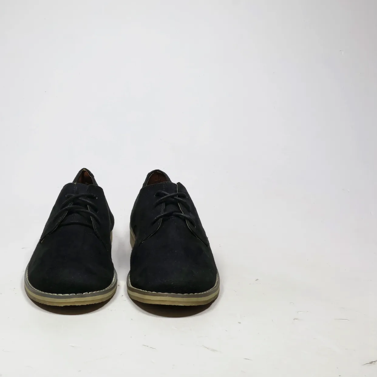 H&M Formal Lace Ups Suede Black Colour For Men