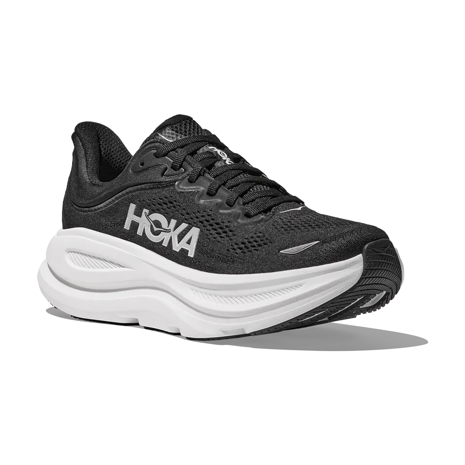 HOKA Men's Bondi 9 Wide Black/White