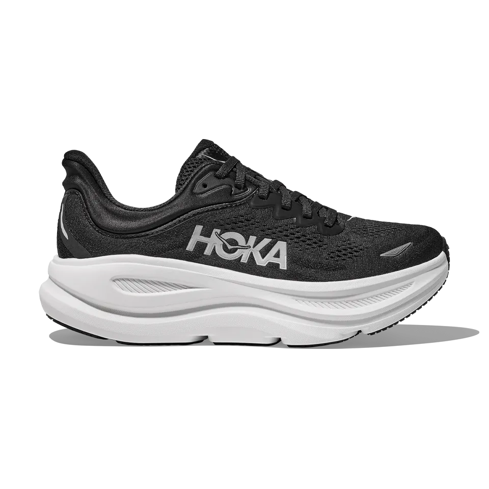 HOKA Men's Bondi 9 Wide Black/White