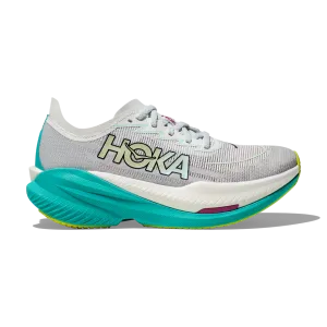 HOKA Women's Mach X 2 Frost/Electric Aqua