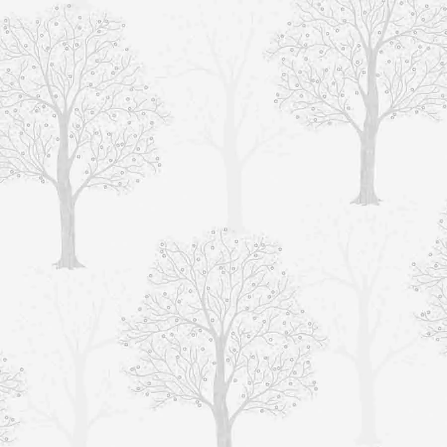 Holden Ornella Grey Tree Glitter Wallpaper - 35253