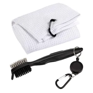 Hook Towel   Club Cleaning Brush Golf Cleaning Set(White)