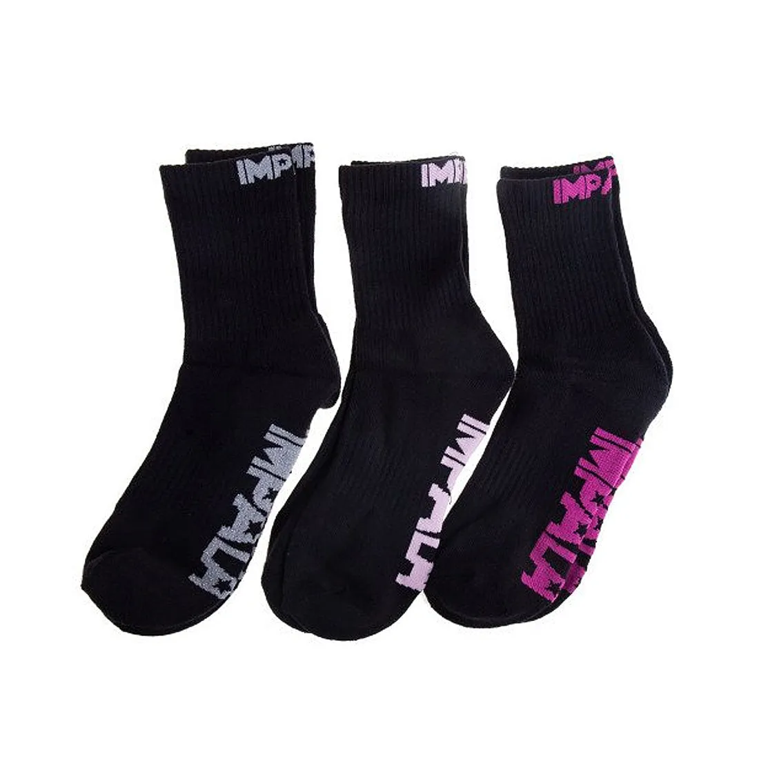 Impala Everyday Socks 3pk - Black