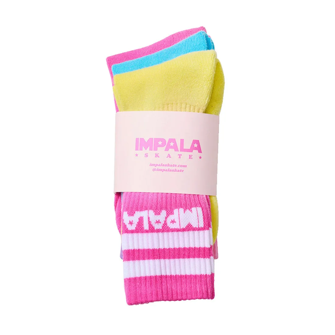 Impala Skate Crew Socks 3pk - Tropicana