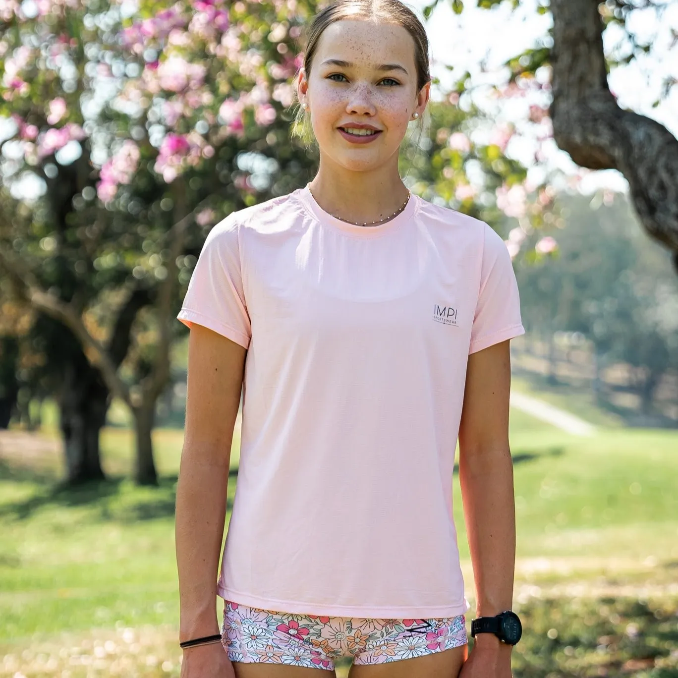 IMPI Running Tee - Pale Pink